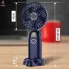 imageEcoNour Portable Handheld Fan  USB Rechargeable Mini Fan with 5 Speeds  LED Display and Foldable Design  Battery Operated Mini Fan for Home Office Bedroom and Travel