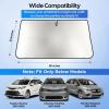 imageEconour Windshield Sun Shade Umbrella for Car  Medium Foldable Car Sunshade  UV amp Heat Protection Front Window Sun Shield Keeps Interior Cool Fits Sedans SUVs amp Trucks 57 x 33Large