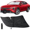 imageEconour Windshield Sun Shade Umbrella for Car  Medium Foldable Car Sunshade  UV amp Heat Protection Front Window Sun Shield Keeps Interior Cool Fits Sedans SUVs amp Trucks 57 x 33Medium