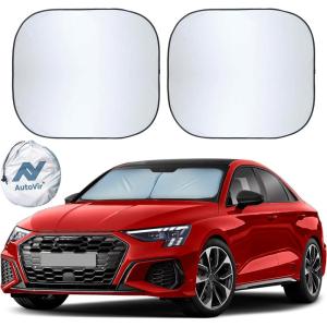 imageDetachable Truck Windshield Sun Shade  Foldable Sunshade for Front Windshield  Pickup Truck Sun Visor for Heat and UV Protection Premium Reflective amp Dual Layer Design  Large 74x36Small
